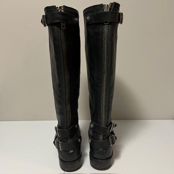 Frye Veronica Slouch Leather Tall Riding Boots US 11 - Picture 4 of 16